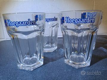 4 bicchieri birra Belga Hoegaarden 25 cl 
