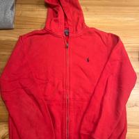 Felpa ralph lauren originale rosso anno 14-16