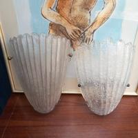 Coppia Applique Barovier Murano 