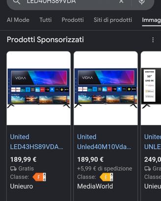 LED40HS89VDA TV UNITED 