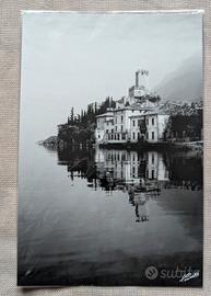 Fotografia d'epoca bianco e nero Malcesine Verona 