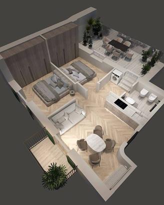 Appartamento di 55 m² con 2 locali a Spotorno