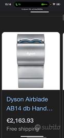 dyson airblade nuovo mai usato