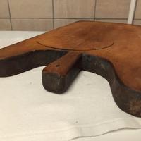 VECCHIO ANTICO TAGLIERE ASSE BATTILARDO IN LEGNO 