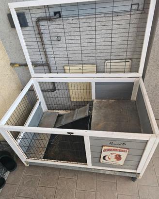 gabbia per cavie, conigli, ecc.