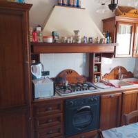 cappa per cucina finitura noce 