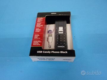 USB Candy Phone Black, NUOVO - cornetta telefonica