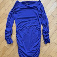 Vestito Luisa Spagnoli color viola cotone elastico