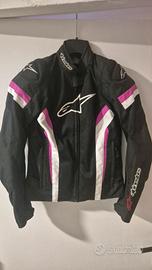 giacca moto da donna TG. XS + paraschiena