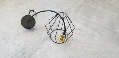Lampadario nero metallo