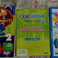 set 3 libri crucionda 2 enigmistica di lettere sup