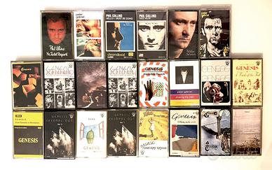 Lotto 22 cassette Genesis Phil Collins P. Gabriel