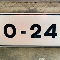 Cartello stradale misure 50*25 cm