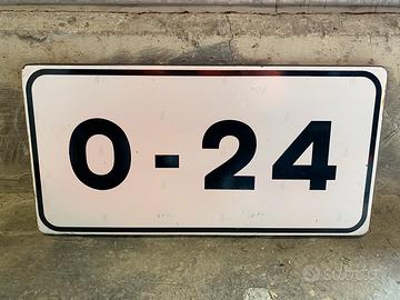 Cartello stradale misure 50*25 cm