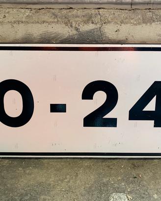 Cartello stradale misure 50*25 cm