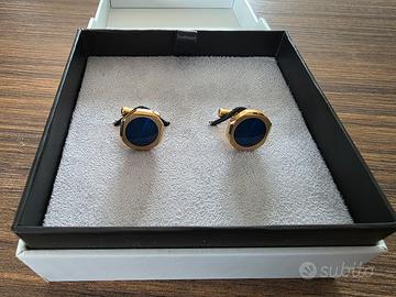 Gemelli ottagonali Blu e Oro D1 Milano