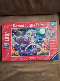 Puzzle XXL Ravensburger unicorno glitter