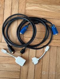 Cavi Vga Hdmi-Dvi +adattatori Apple