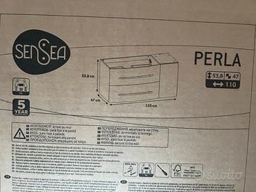 Mobile da bagno sospeso sotto lavabo