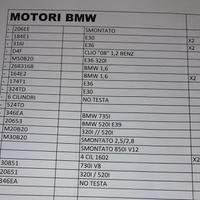 Motori Vari Per Bmw D'Epoca - Storiche