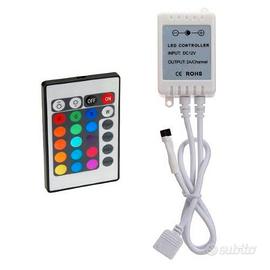 Controller per striscia RGB con telecomando IR 24