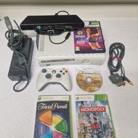 xbox 360 white 60gb + accessori + giochi 