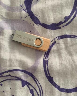 USB Flash Drive Atlantic in Legno e Metallo 💾