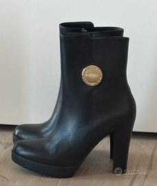 STIVALETTI ARMANI TRONCHETTI PELLE STIVALETTO 37