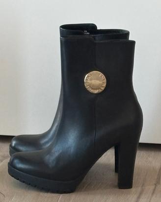 STIVALETTI ARMANI TRONCHETTI PELLE STIVALETTO 37