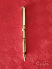 Penna a sfera vintage dorata