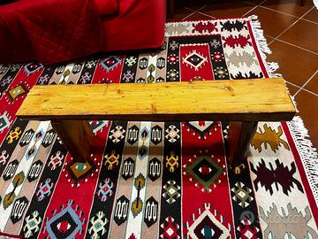 Panca in legno antico fatta a mano