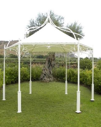 Gazebo in ferro battuto esagonale