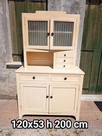 vecchia credenza armadio  shabby industrial