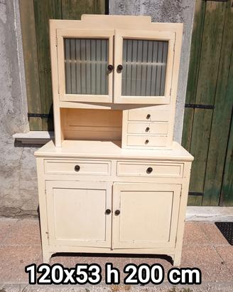 vecchia credenza armadio  shabby industrial