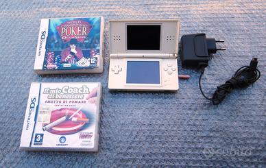 Nintendo DS Lite bianco completo con due giochi