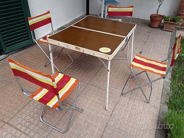 tavolino campeggio anni '60 '70 originale 