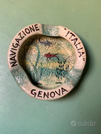 Posacenere ITALIA NAVIGAZIONE - ceramica Albisola