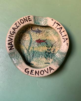 Posacenere ITALIA NAVIGAZIONE - ceramica Albisola