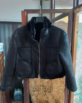Pellicciotto reversibile donna