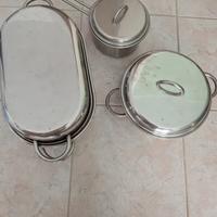 Set pentole e vaporiera 