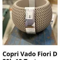 Copri vaso diamteo 30 tortora