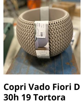 Copri vaso diamteo 30 tortora