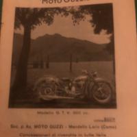 Brochure vintage su mot guzzi