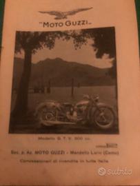 Brochure vintage su mot guzzi
