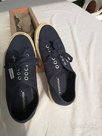 Sneakers Superga originali blu numero 40