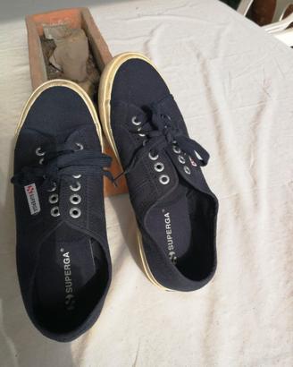 Sneakers Superga originali blu numero 40