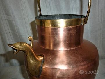 Brocca In Rame Puro Con Coperchio - 113g - Per Acqua Fresca E Naturale, Senza Rivestimenti Chimici - 3