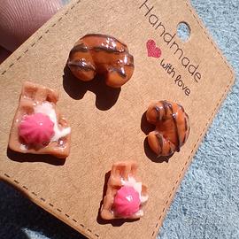 NUOVO coppia orecchini Waffle 🧇