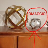 Sfera genesa 4 cerch in OTTONE diam.32+ OMAGGIO