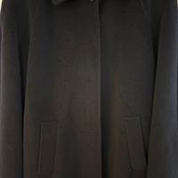 Cappotto blu lana donna